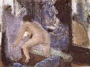 Edgar Degas Out off bath oil painting artist